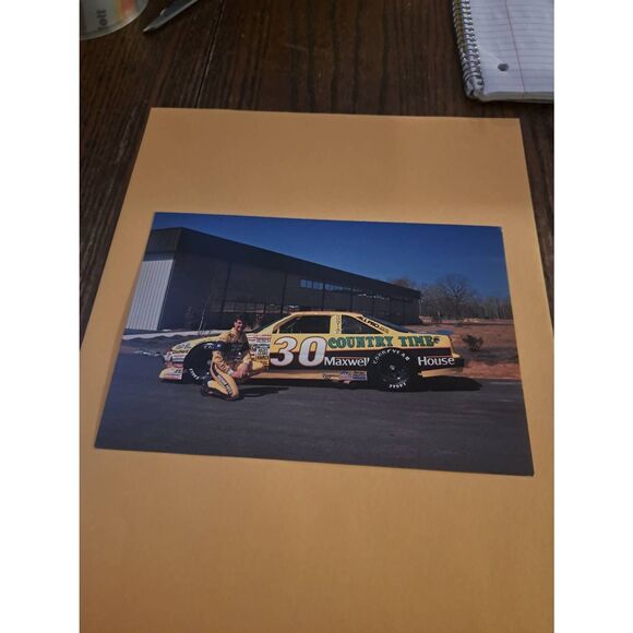 Vintage Michael Waltrip Country Time Racing Driver Card 8x5.5 NASCAR - Picture 1 of 2